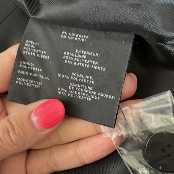 Marc New York Andrew Marc denim wool coat women’s 10 - Picture 7 of 7